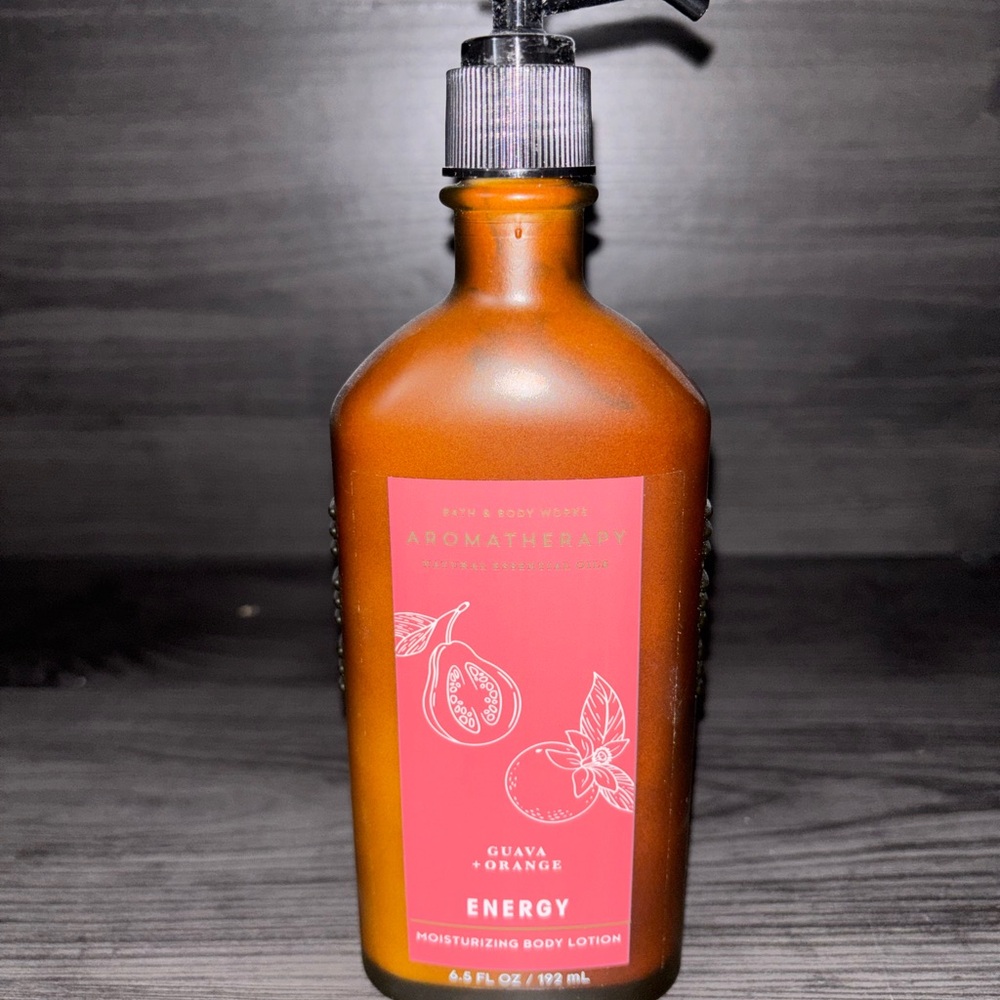 energy bath body works aromatherapy guava orange lotion